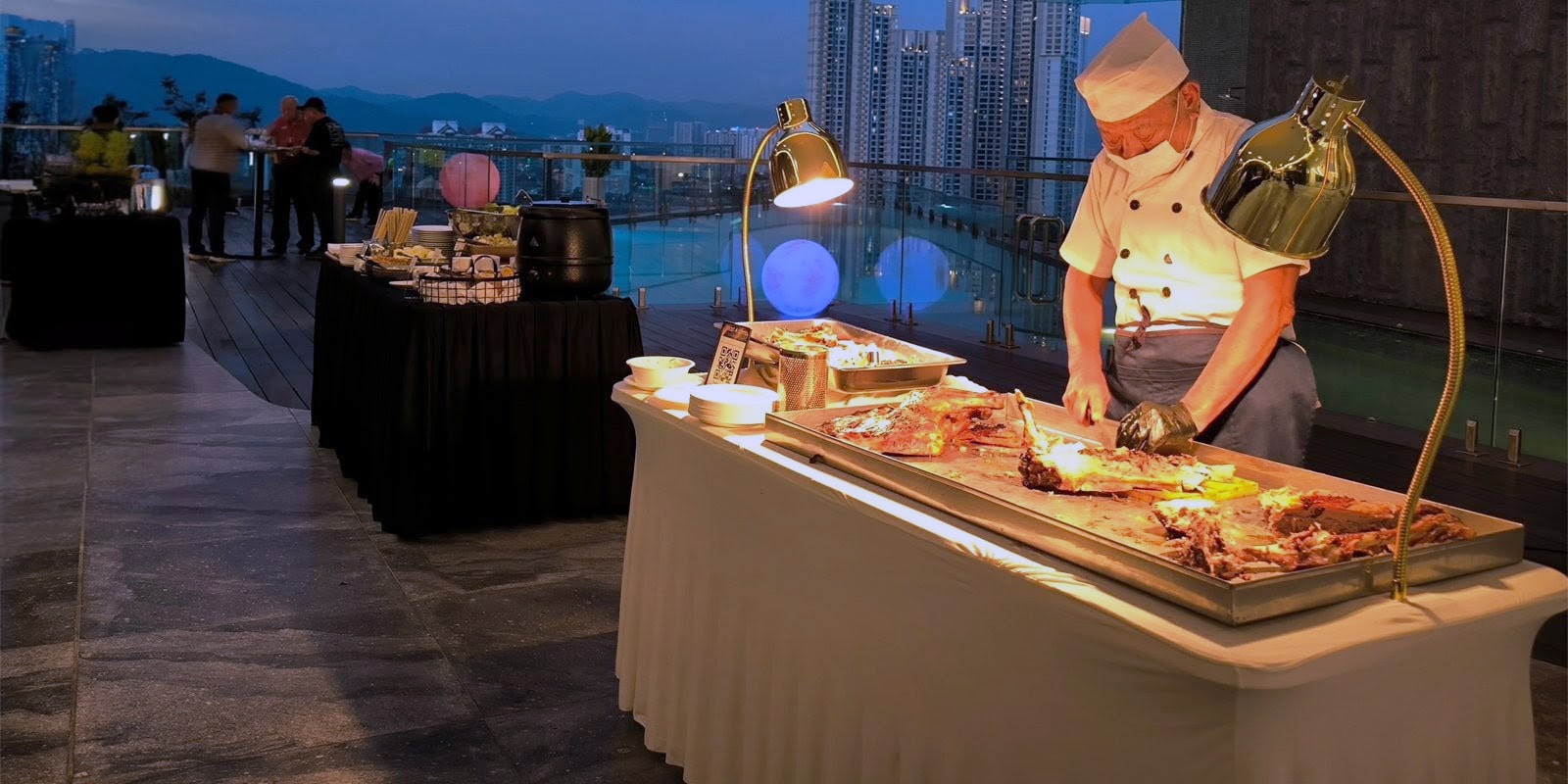 Roast Lamb Carving And Serving Station